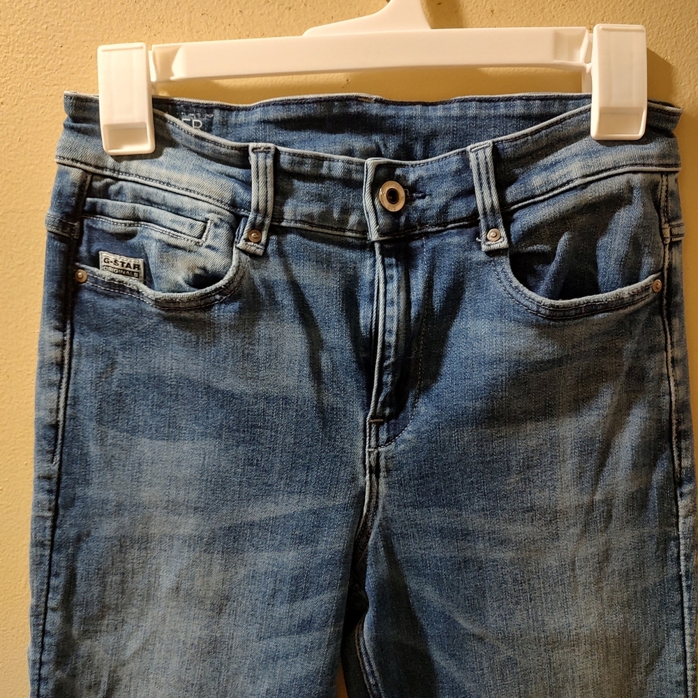 G-Star Blue Straight Leg Medium Wash